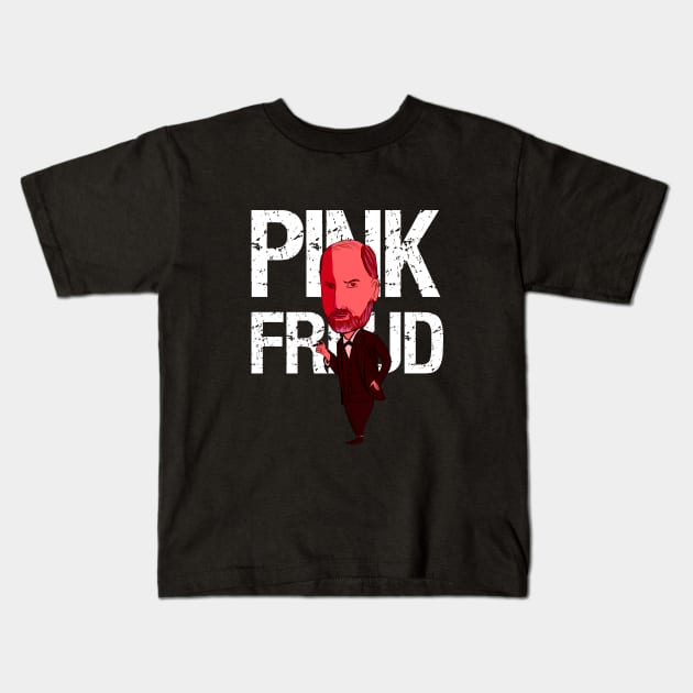 Pink Freud Kids T-Shirt by cypryanus